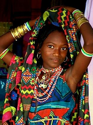 Umm Bororo tribe - Sudan. Girls of