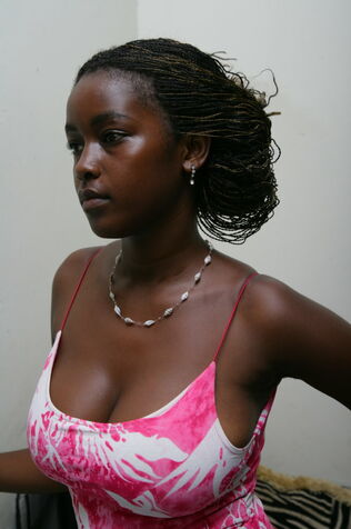 black teen cleavage