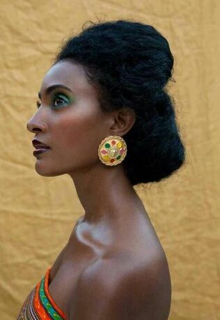 across African Fashion) Hair, skin,
