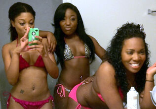 Luxurious bodied black virgins bare