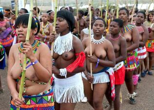 Real african chicks topless, bare