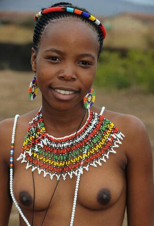 These damsel bare African