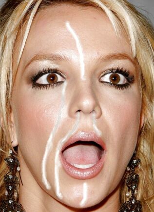Britney Weenies Faux Facial cumshot