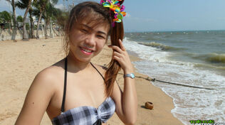 Saucy youngster Thai honies Bee and