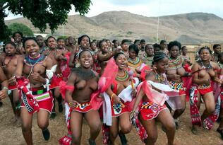 Real african nymphs topless, bare..
